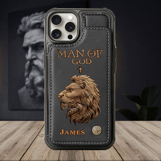 Man Of God - Personalized Christian Wallet Phone Case