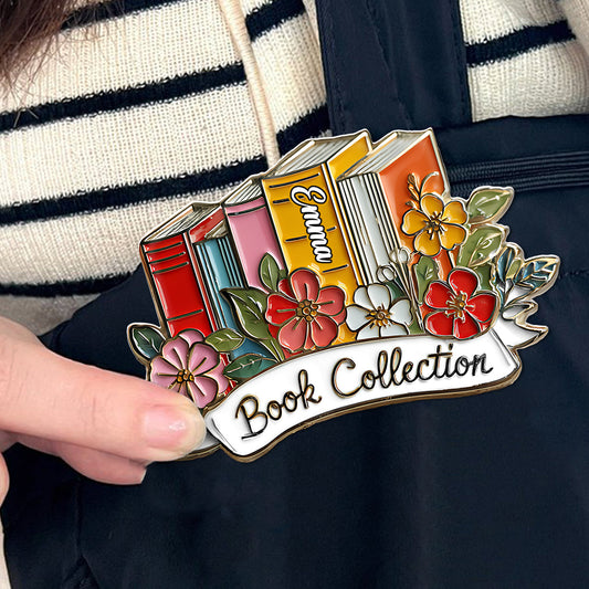 Book Collection - Personalized Book Pin