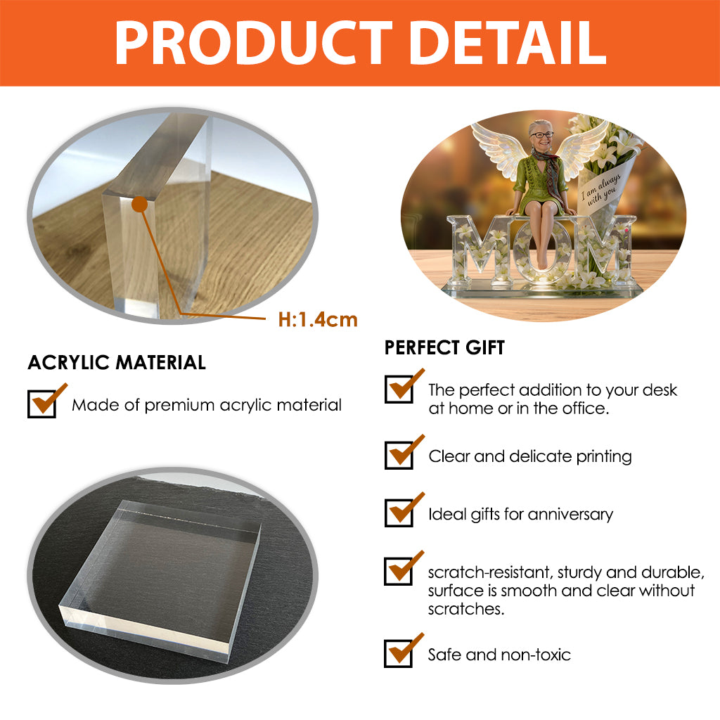 Custom Any Photo - Personalized Memorial Custom Shaped Acrylic Plaque