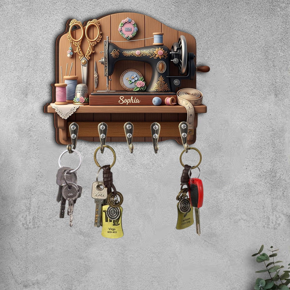 Mon endroit préféré - Porte-clés personnalisé pour la couture