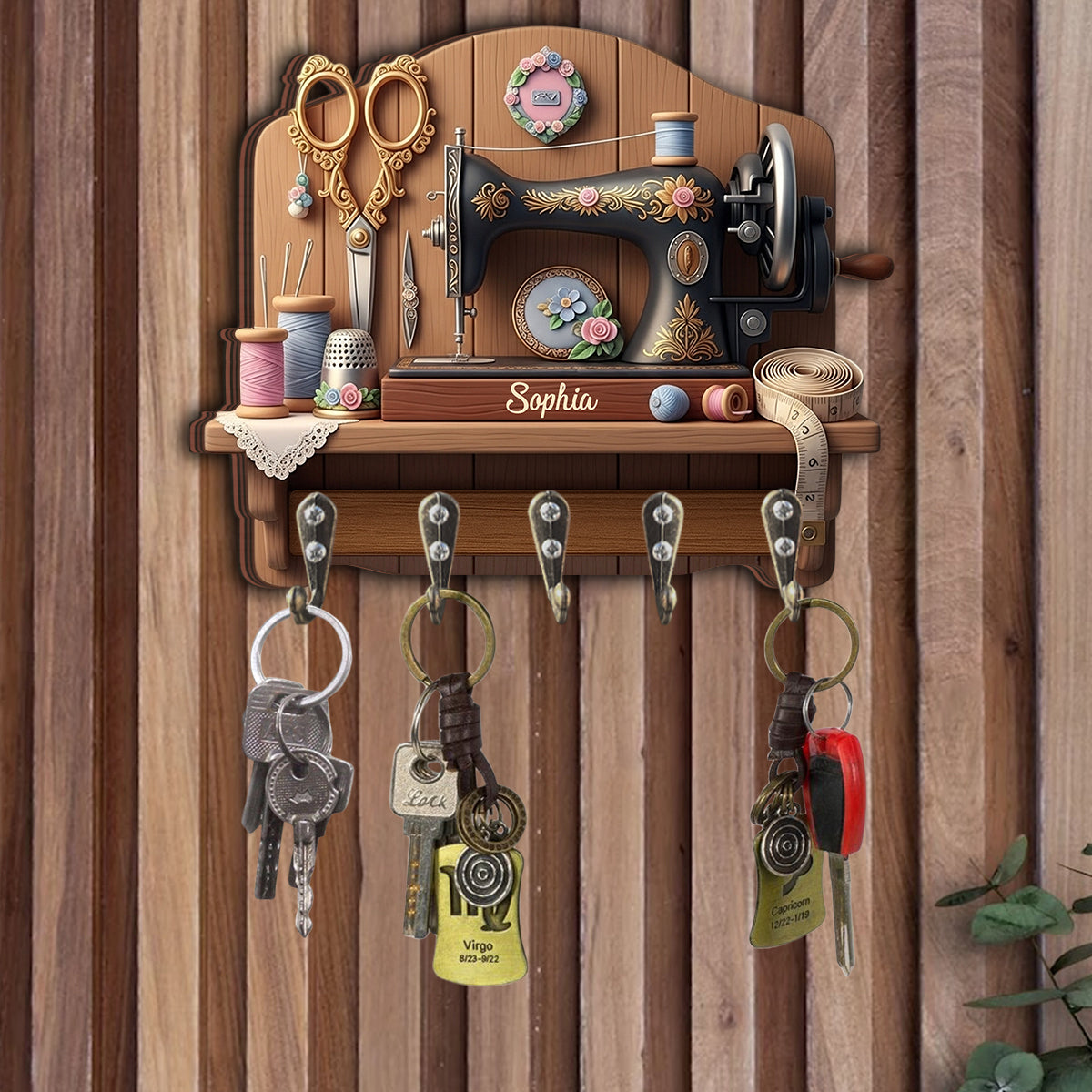 Mon endroit préféré - Porte-clés personnalisé pour la couture