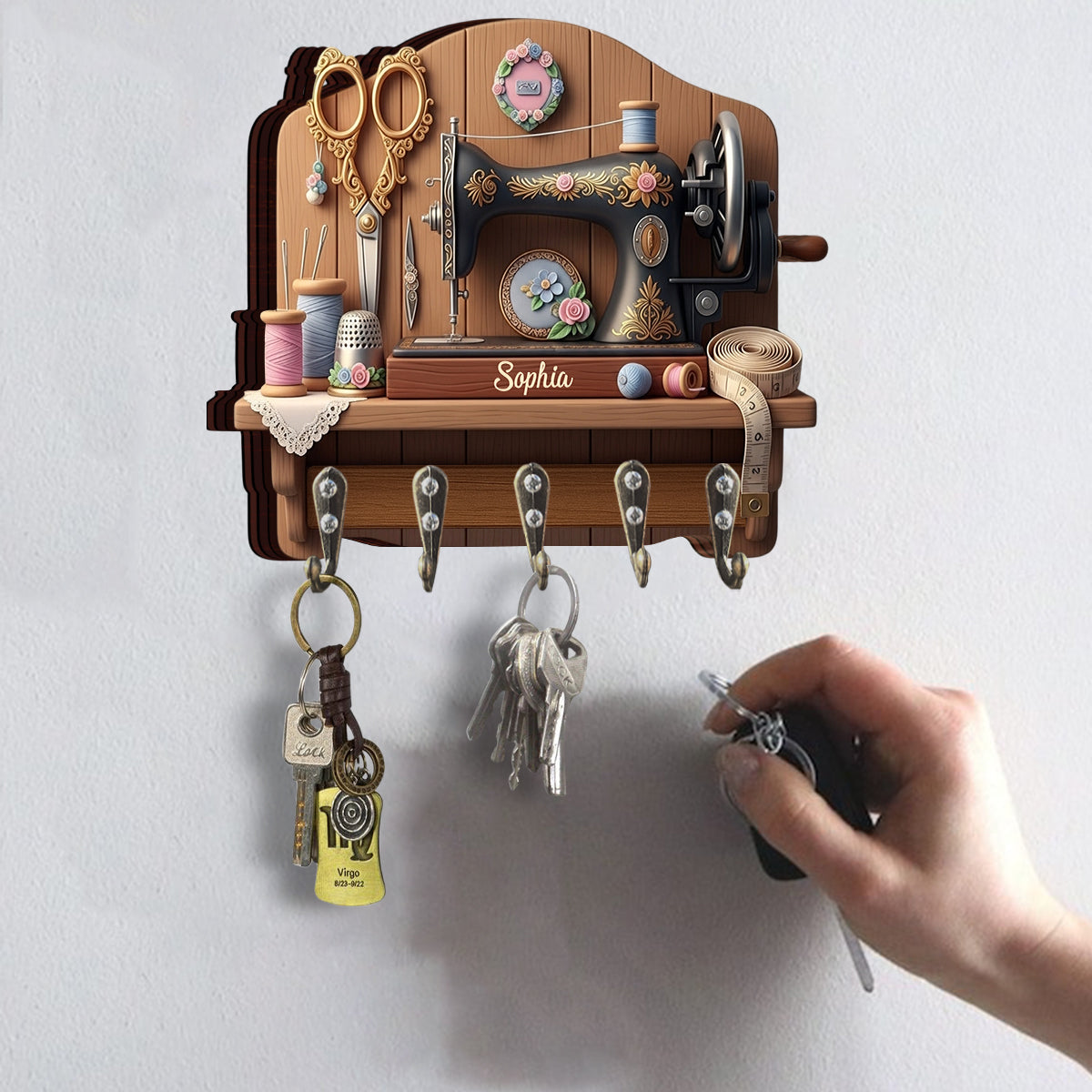 Mon endroit préféré - Porte-clés personnalisé pour la couture