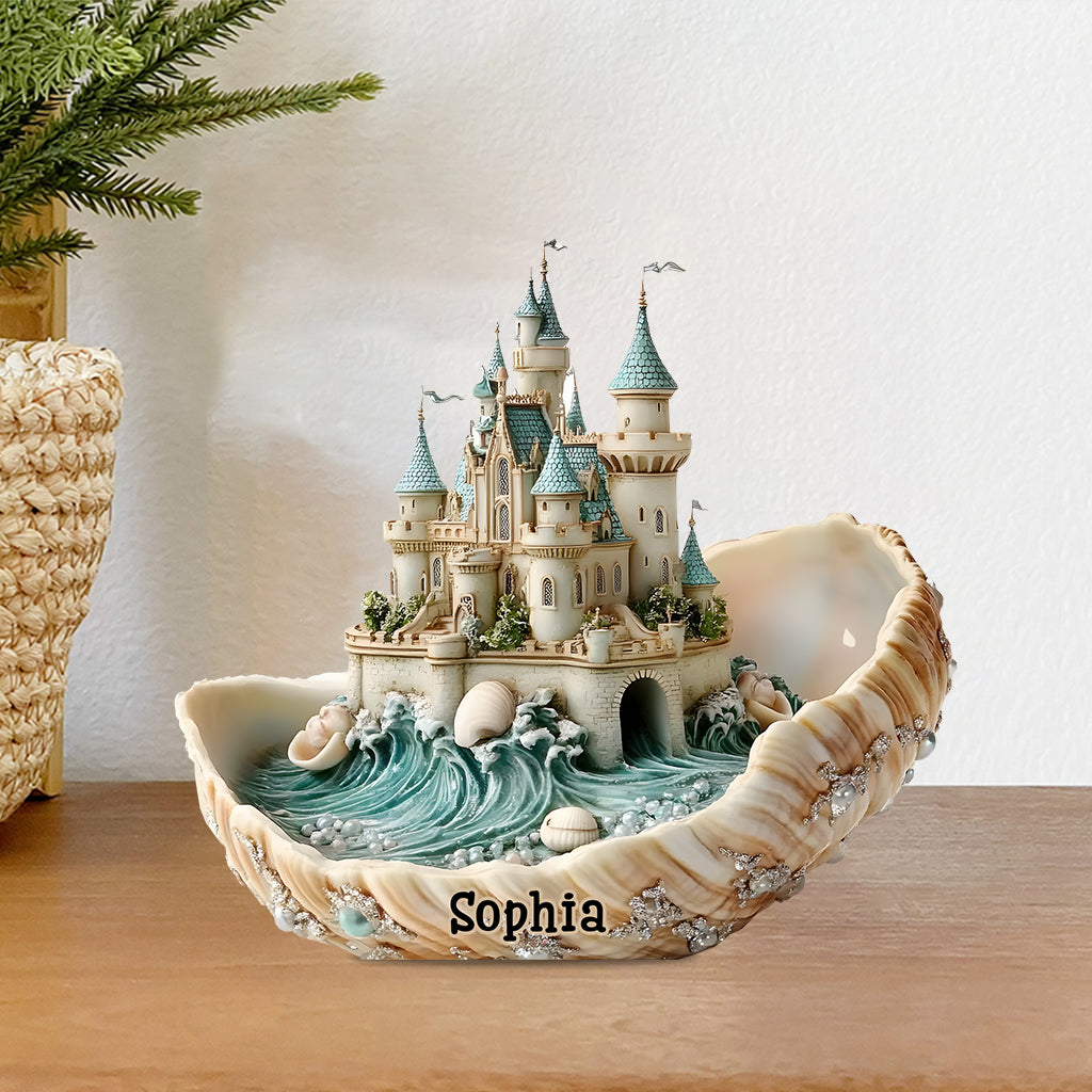 Seashell Castle Souvenir Gift - Personalized Sea Lover Custom Shaped Acrylic Plaque