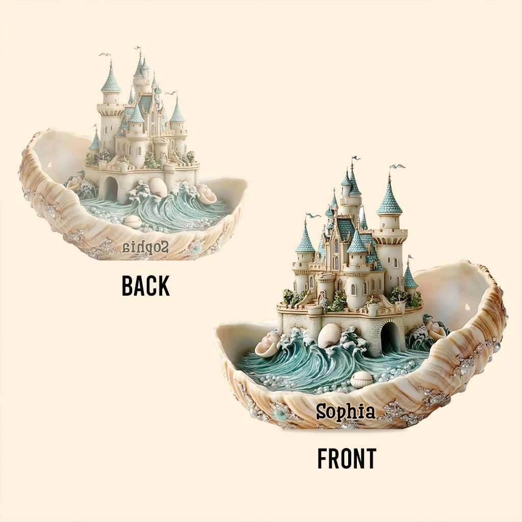 Seashell Castle Souvenir Gift - Personalized Sea Lover Custom Shaped Acrylic Plaque