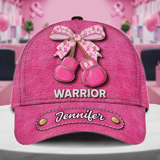 Warrior - Personalized Breast Cancer Awareness Classic Cap