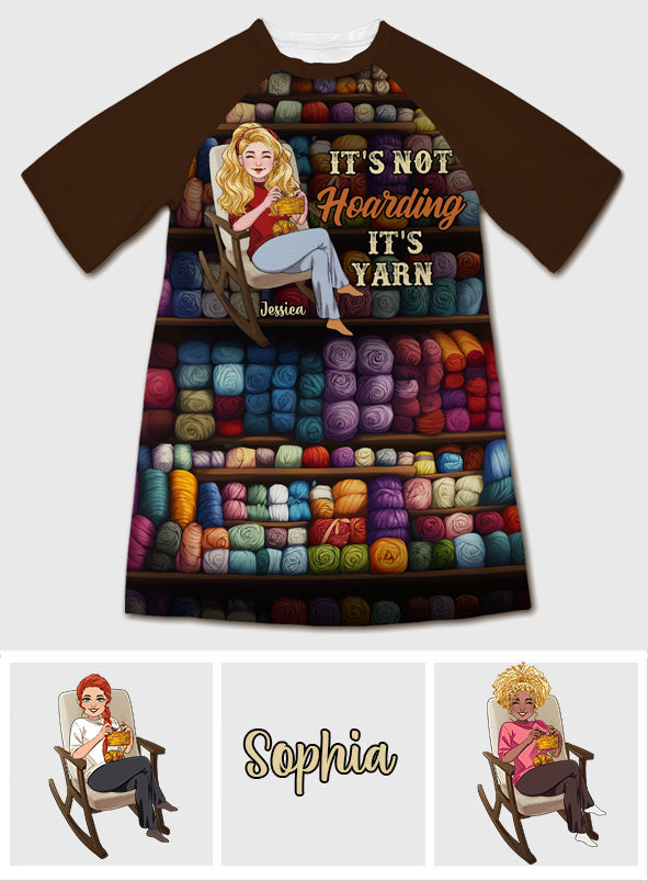 Es ist kein Horten, es ist Wolle – personalisiertes Häkel-Schlafshirt-Kleid