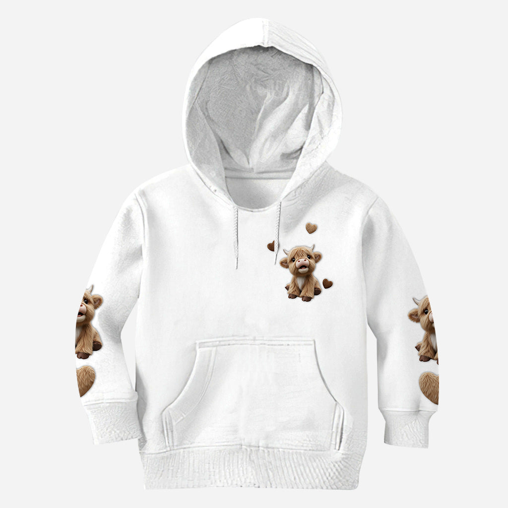 Mignonne vache des Highlands - T-shirt personnalisé avec motif vache des Highlands