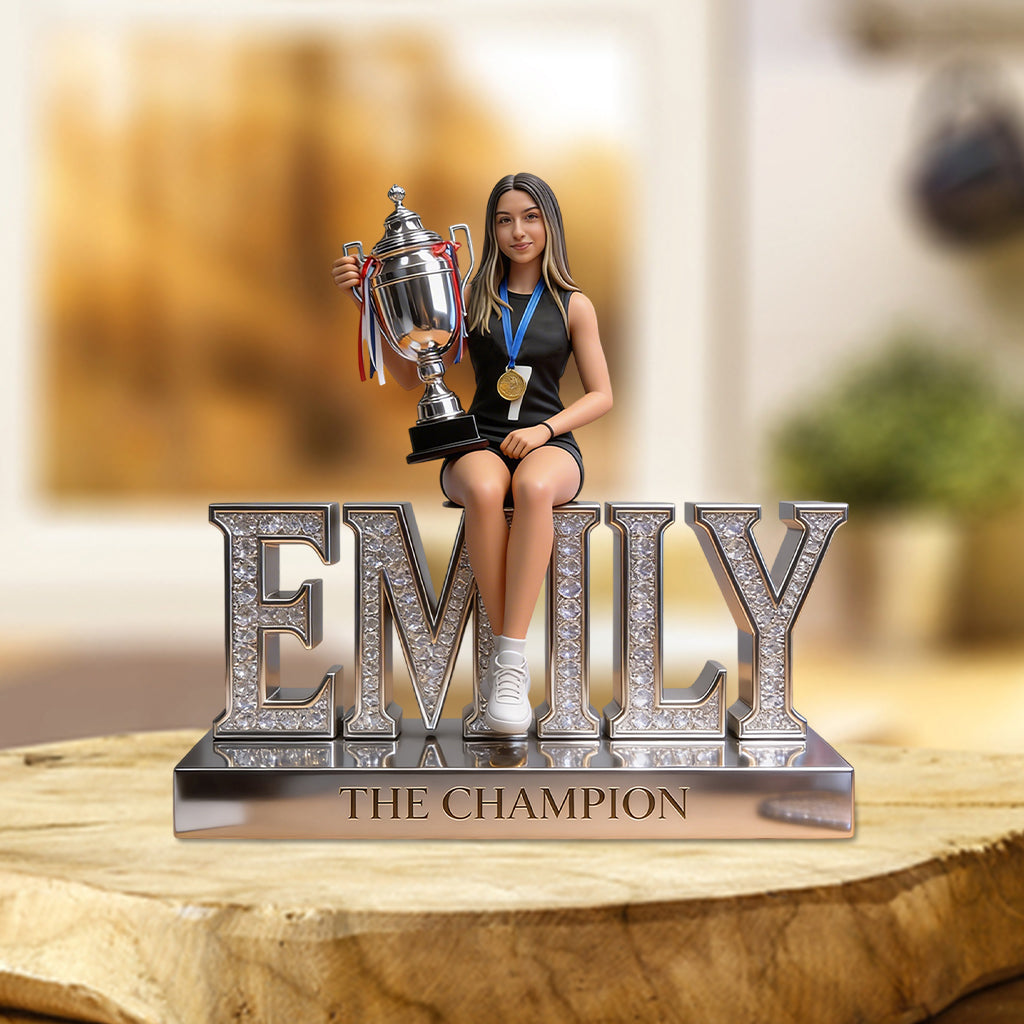 Any Sport - Volleyball, Football, Basketball, Baseball... - Personalized Volleyball Custom Shaped Acrylic Plaque