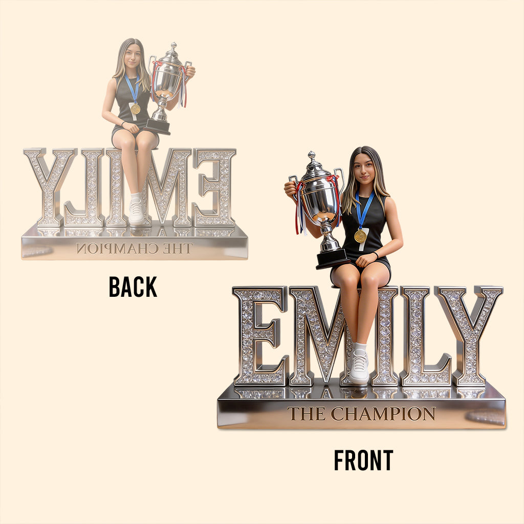 Any Sport - Volleyball, Football, Basketball, Baseball... - Personalized Volleyball Custom Shaped Acrylic Plaque