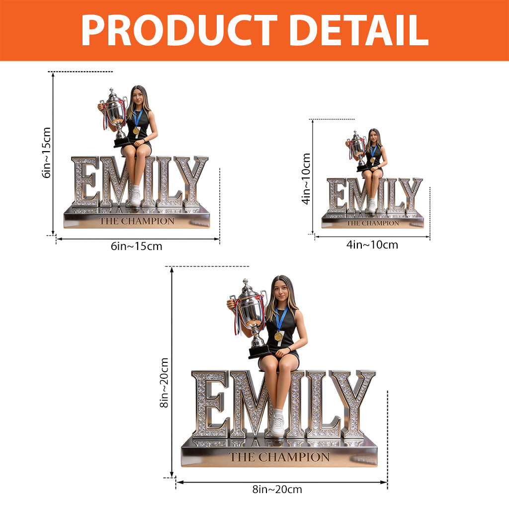 Any Sport - Volleyball, Football, Basketball, Baseball... - Personalized Volleyball Custom Shaped Acrylic Plaque