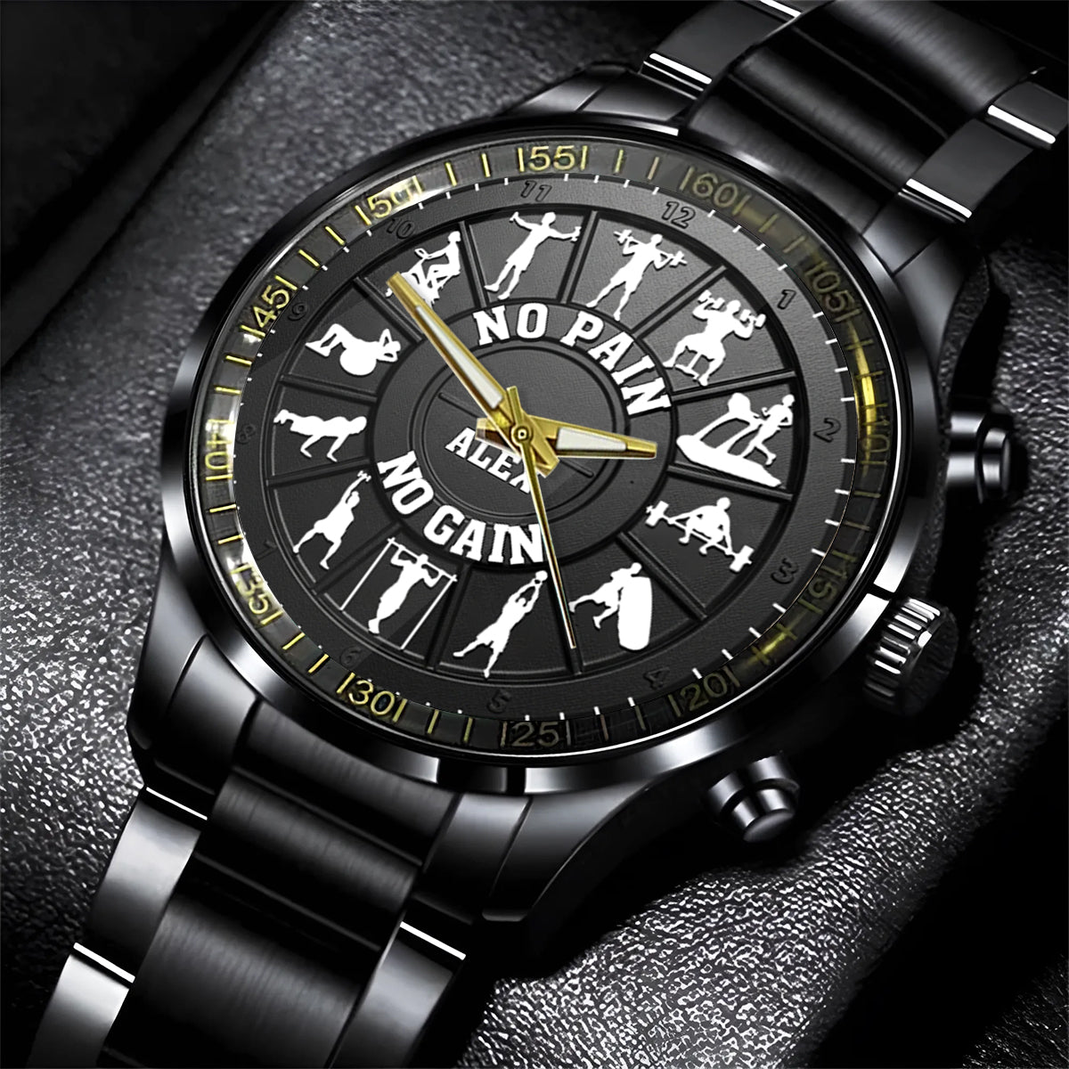 Pas de douleur, pas de gain - Montre de fitness personnalisée