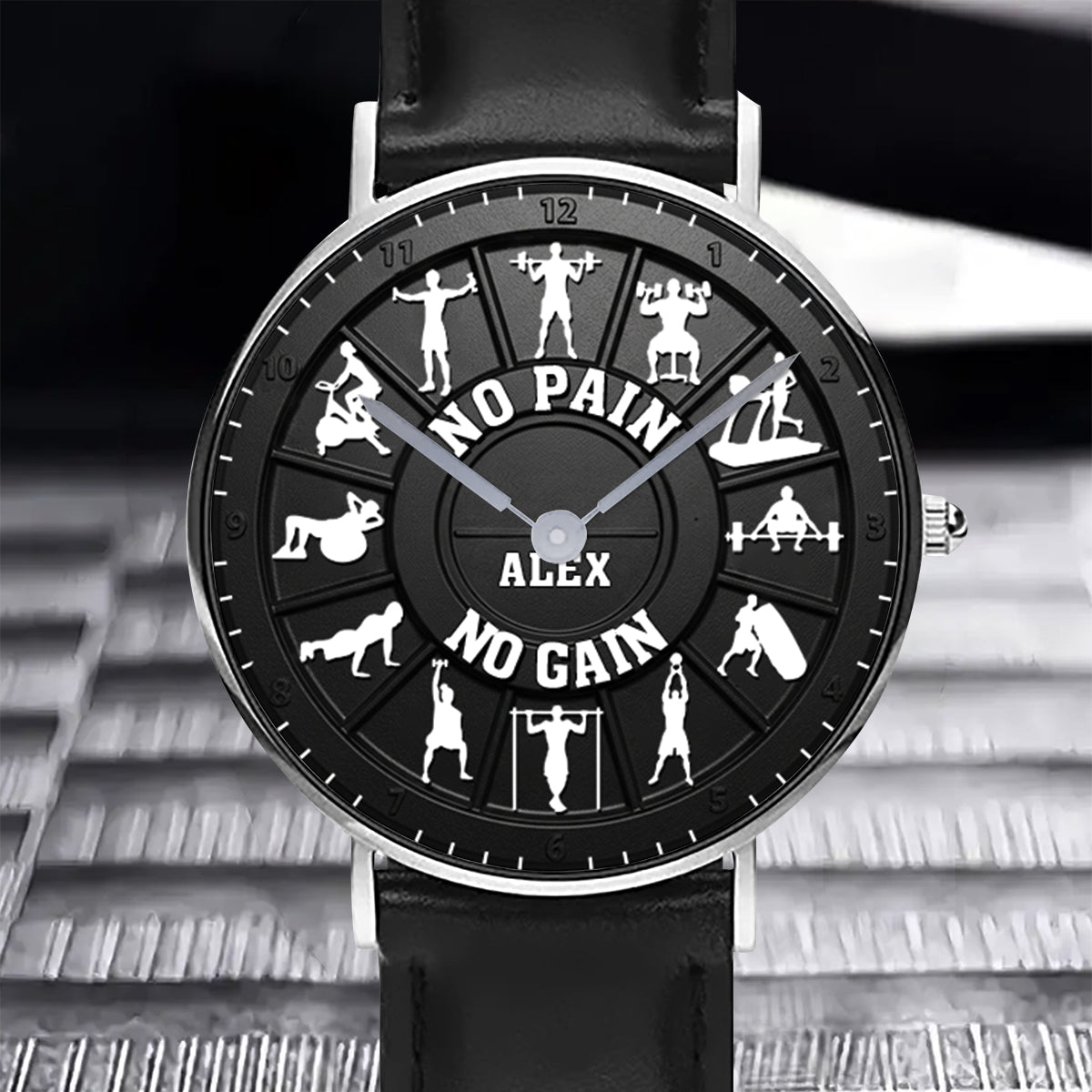 Pas de douleur, pas de gain - Montre de fitness personnalisée
