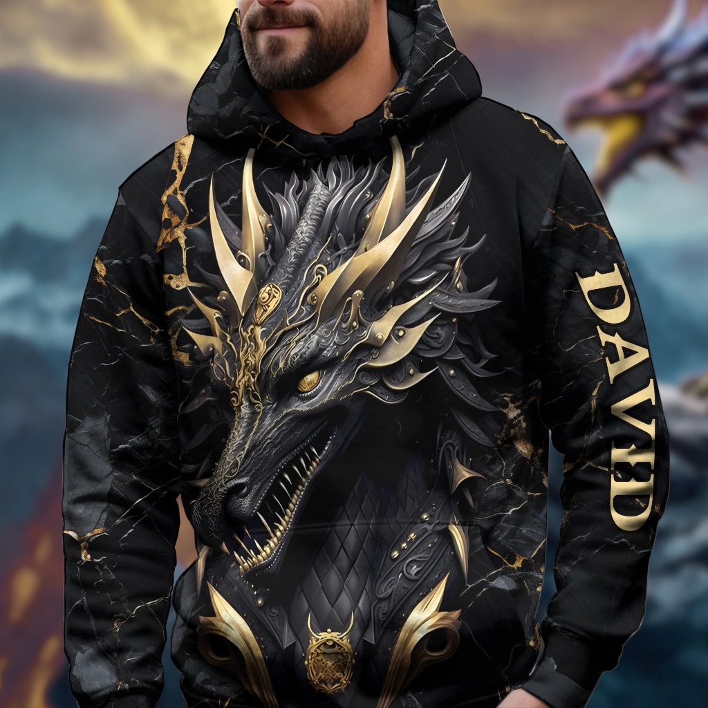 Heart Of A Dragon - Personalized Dragon All Over Shirt