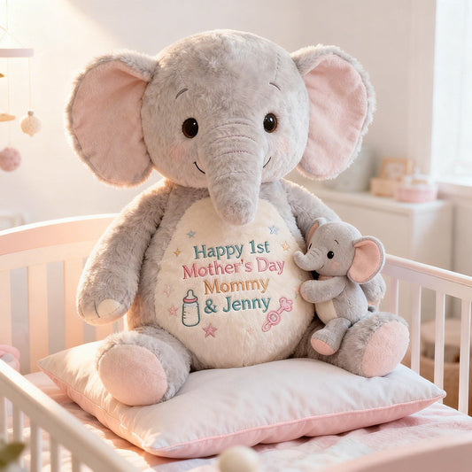 Happy 1st Mother's Day - Personalized Mother Premium Faux Fur Pillow