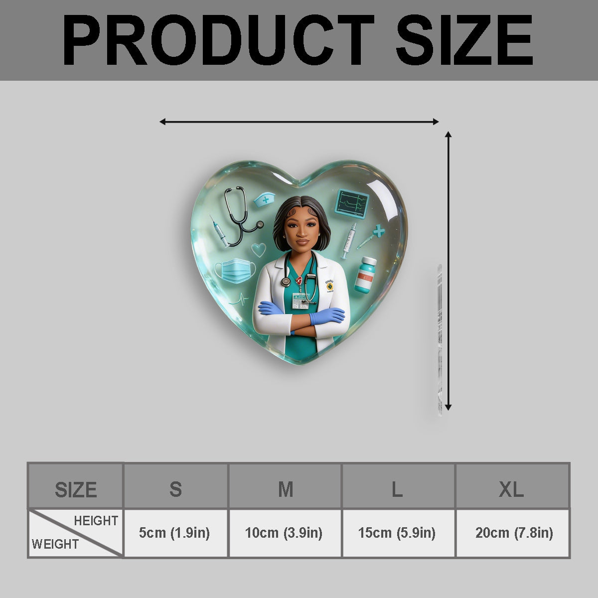 Gift For Nurses, Custom From Any Photo - Personalized Nurse Pocket Hug Card