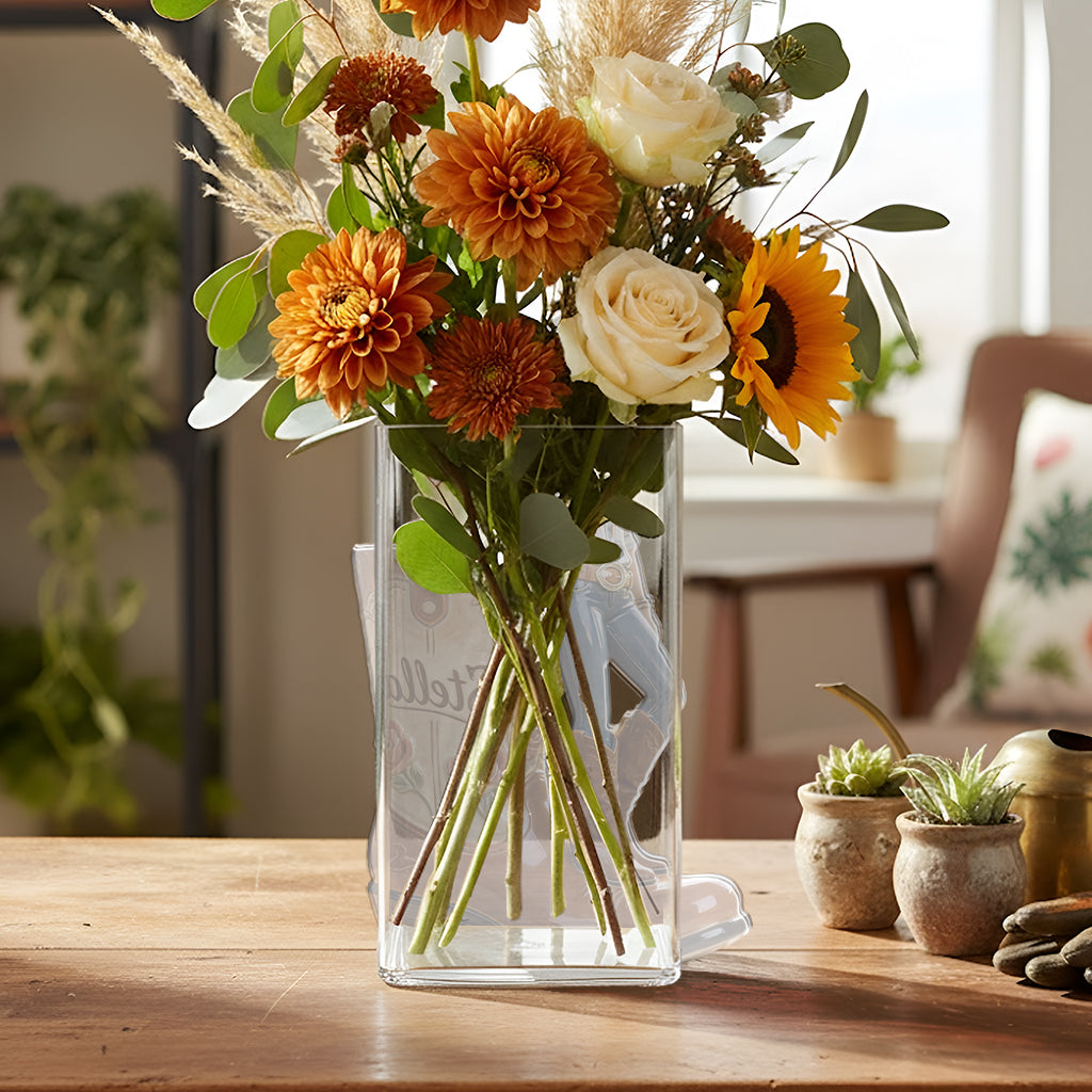 Custom Any Photo Cowgirl Style - Personalized Cowgirl Acrylic Pot