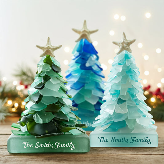 Small Christmas Tree - Personalized Family Custom Shaped Acrylic Plaque