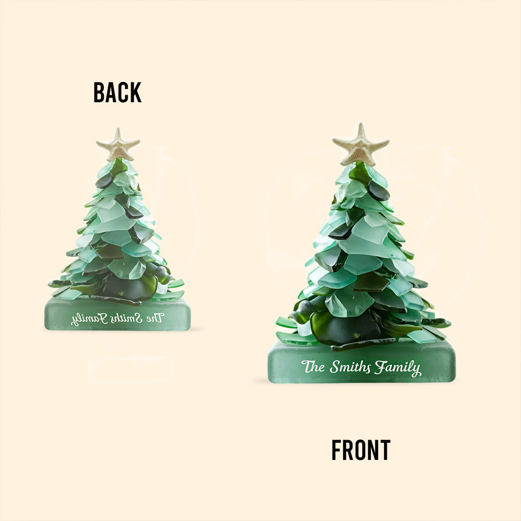 Small Christmas Tree - Personalized Family Custom Shaped Acrylic Plaque