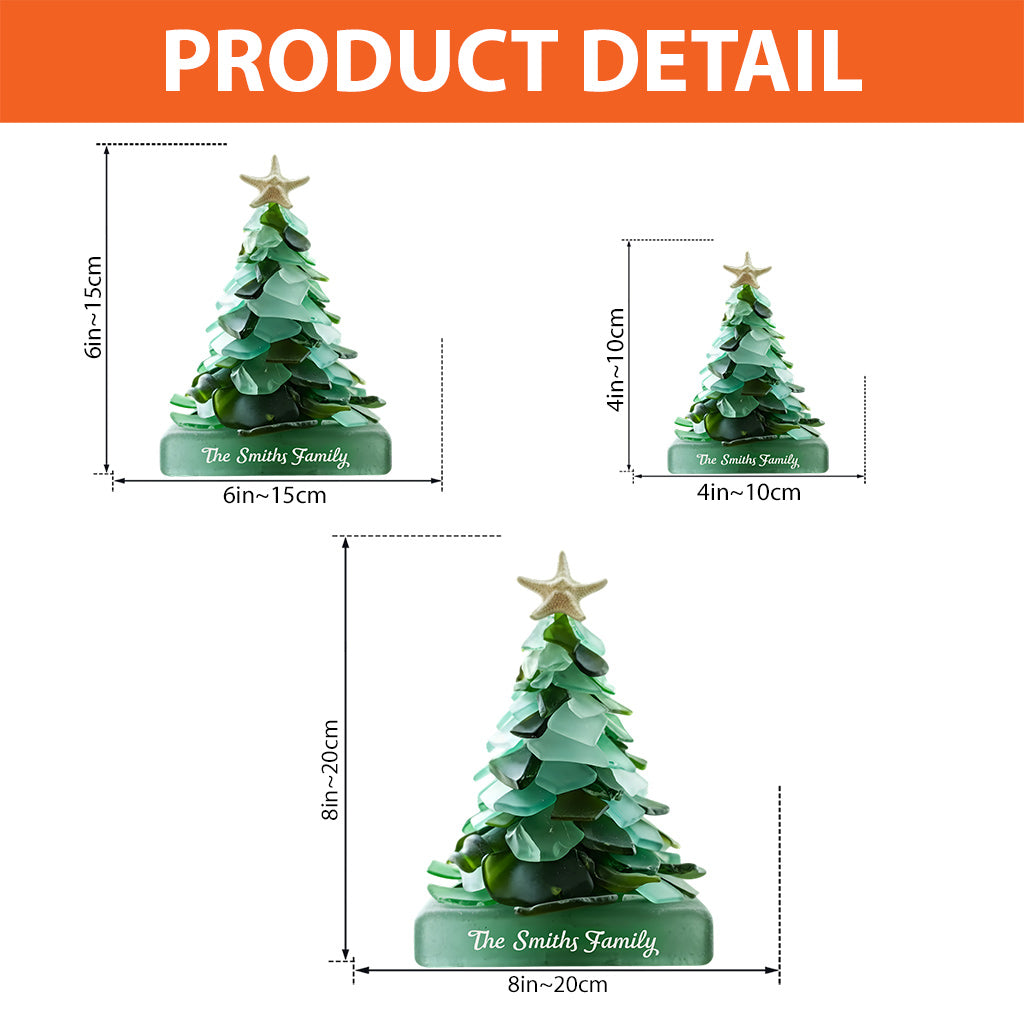 Small Christmas Tree - Personalized Family Custom Shaped Acrylic Plaque