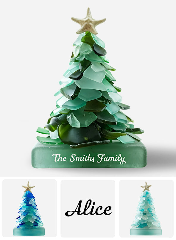 Small Christmas Tree - Personalized Family Custom Shaped Acrylic Plaque