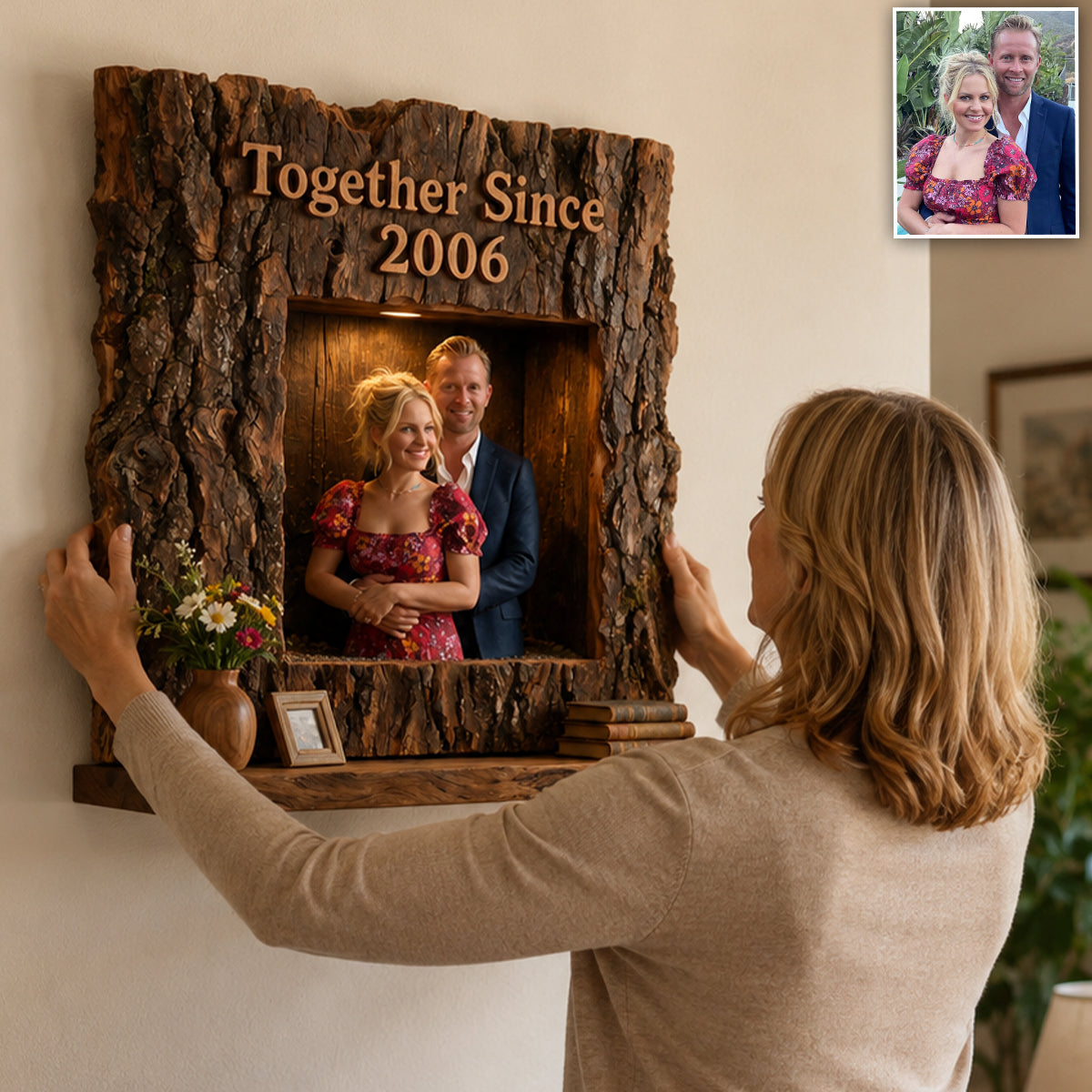 I'm Yours No Return Of Refunds - Personalized Couple Wooden Floating Shelf
