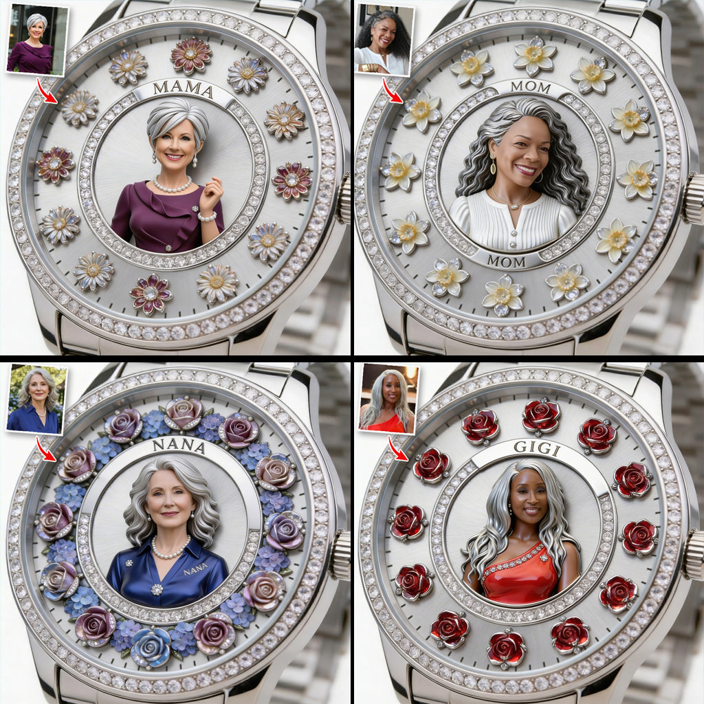 Personalisierte Foto - Individuelle Damenarmbanduhr