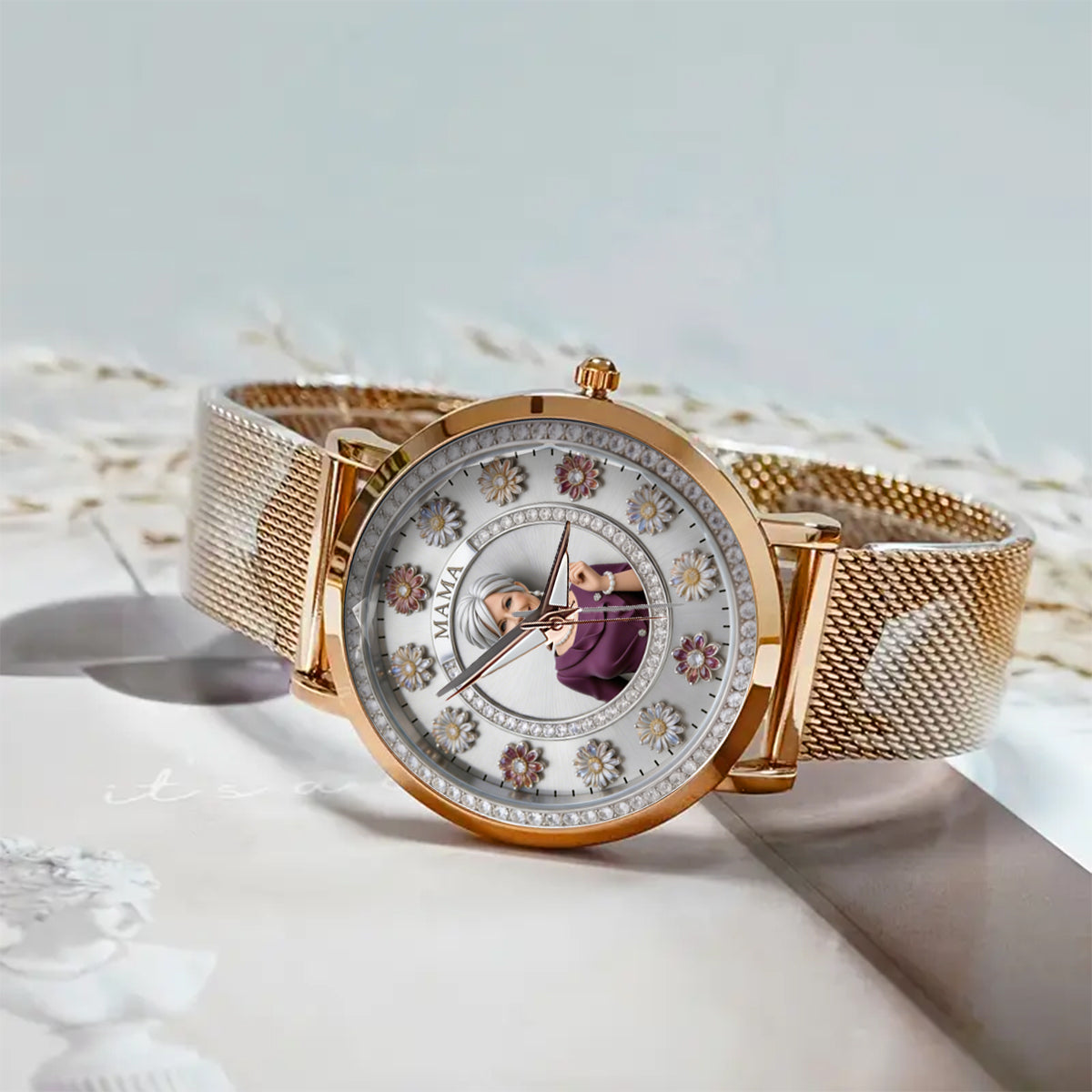 Personalisierte Foto - Individuelle Damenarmbanduhr