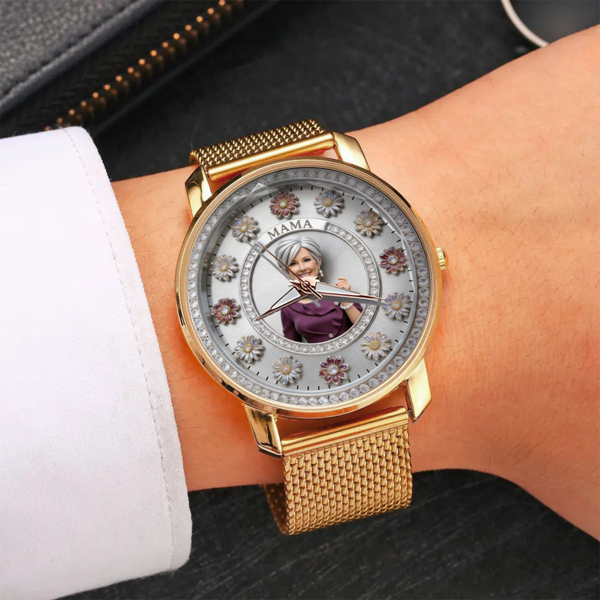 Personalisierte Foto - Individuelle Damenarmbanduhr