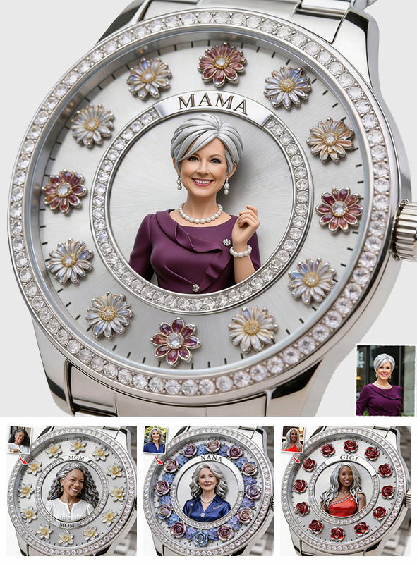 Personalisierte Foto - Individuelle Damenarmbanduhr