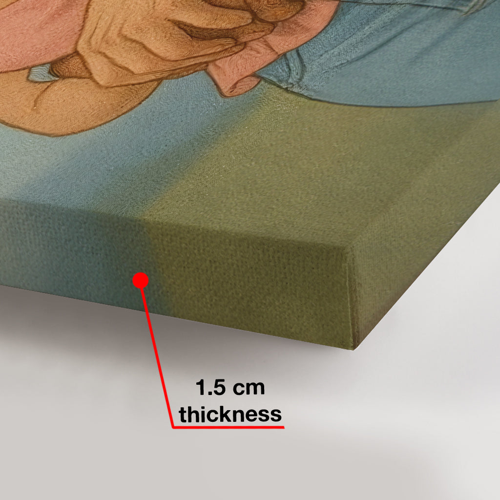 Custom Caricature Portrait from Photo - Cartoon Portrait - Personalized Family Canvas And Poster