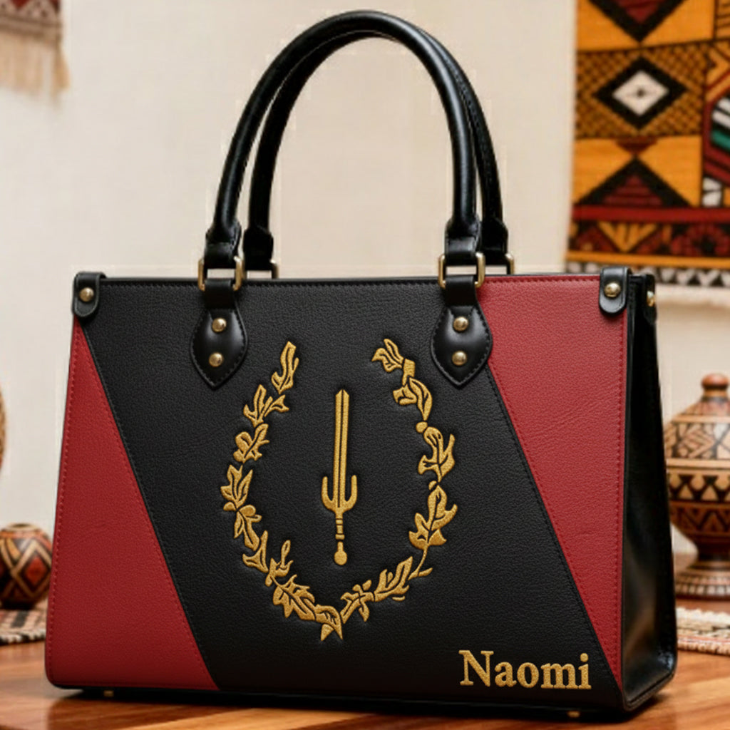 Black American Heritage Proud History Month - Personalized African American Leather Handbag