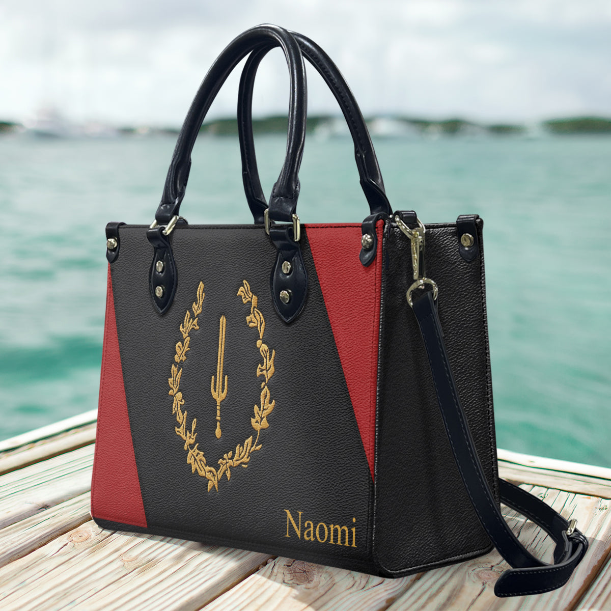 Black American Heritage Proud History Month - Personalized African American Leather Handbag