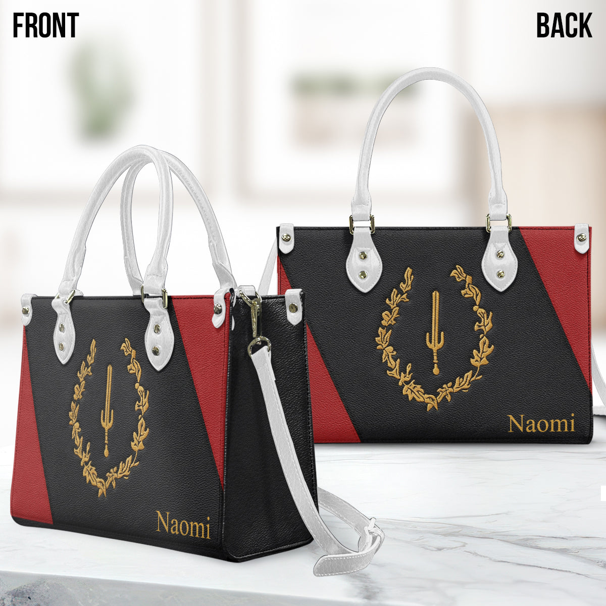 Black American Heritage Proud History Month - Personalized African American Leather Handbag