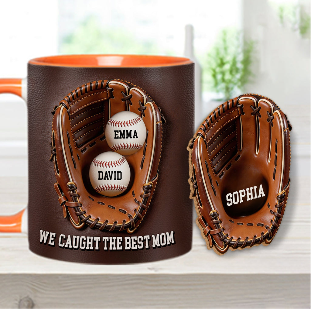 Die beste Mama - Personalisierte Baseball-Tasse & Formuntersetzer