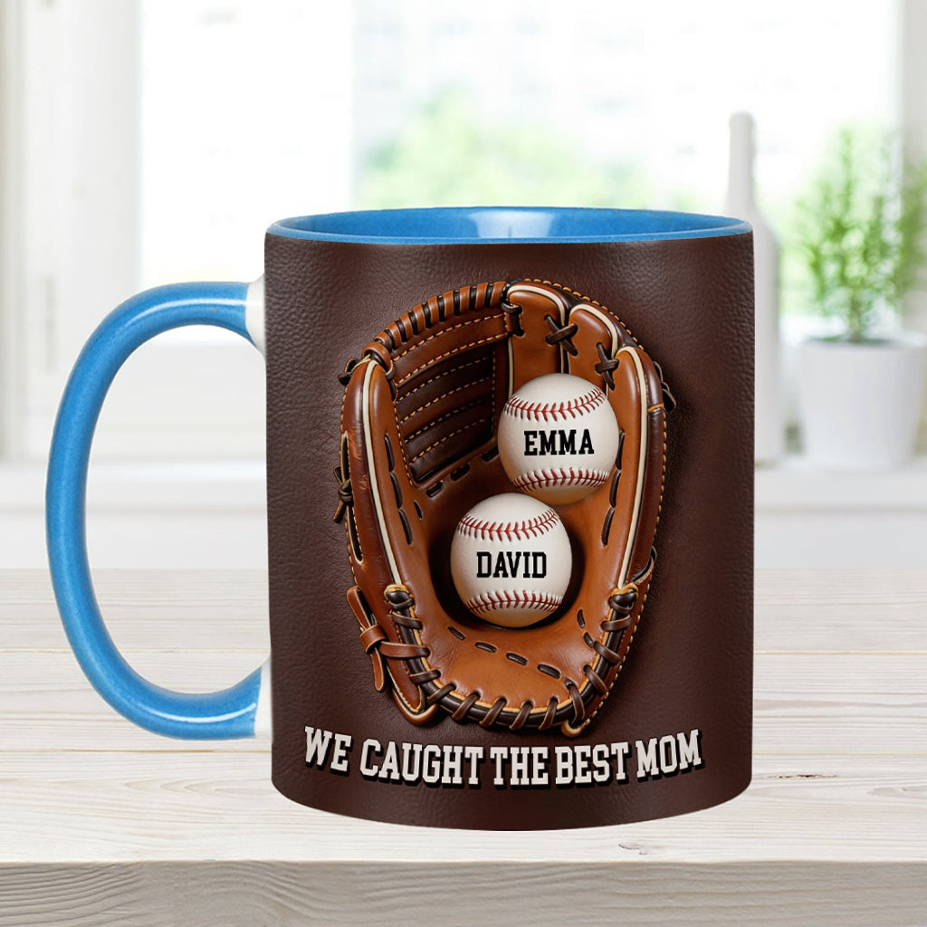 Die beste Mama - Personalisierte Baseball-Tasse & Formuntersetzer