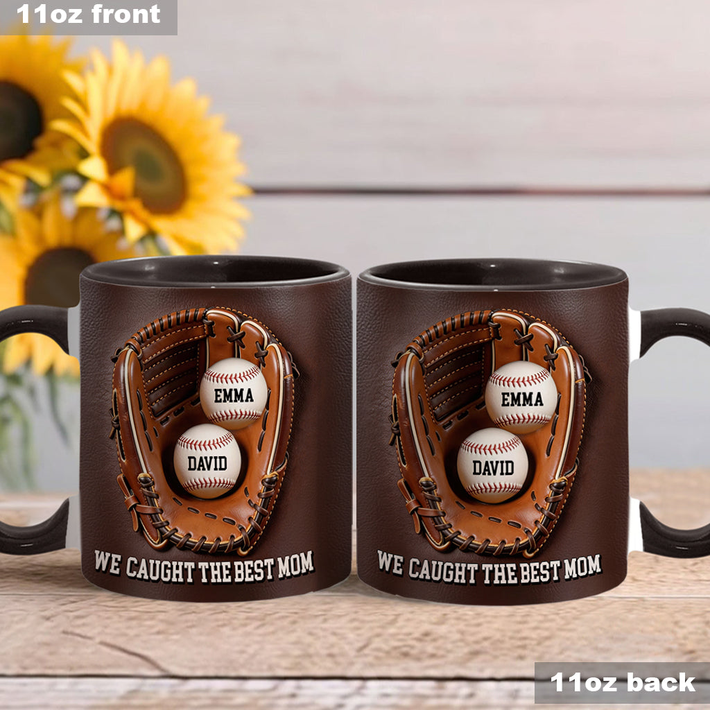 Die beste Mama - Personalisierte Baseball-Tasse & Formuntersetzer