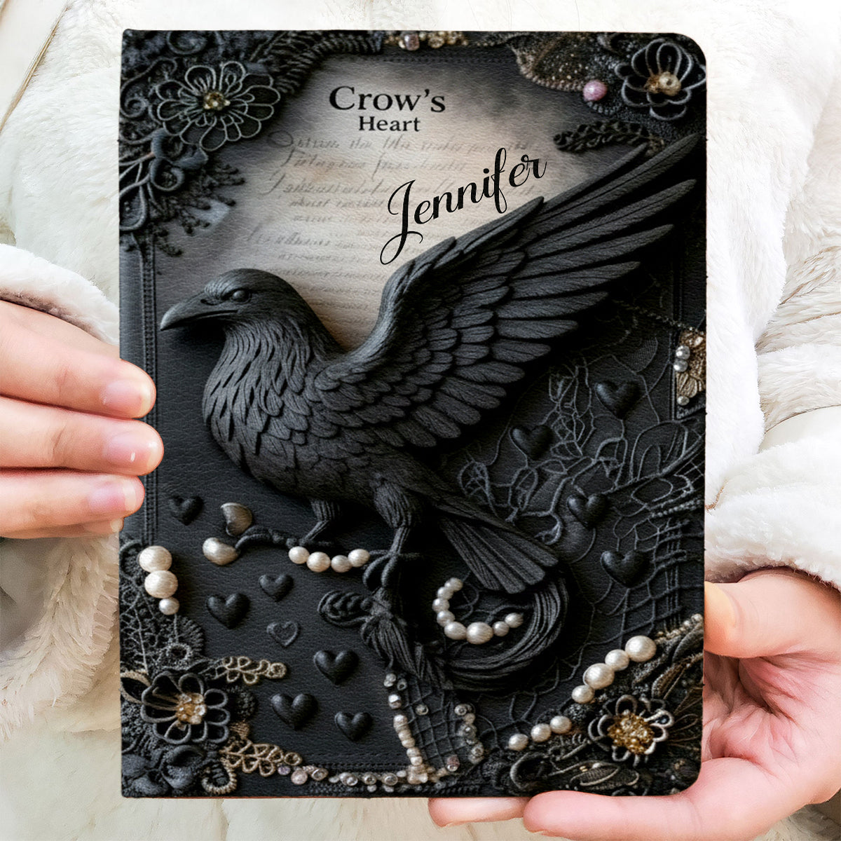Crow's Heart - Personalized Witch Leather Journal
