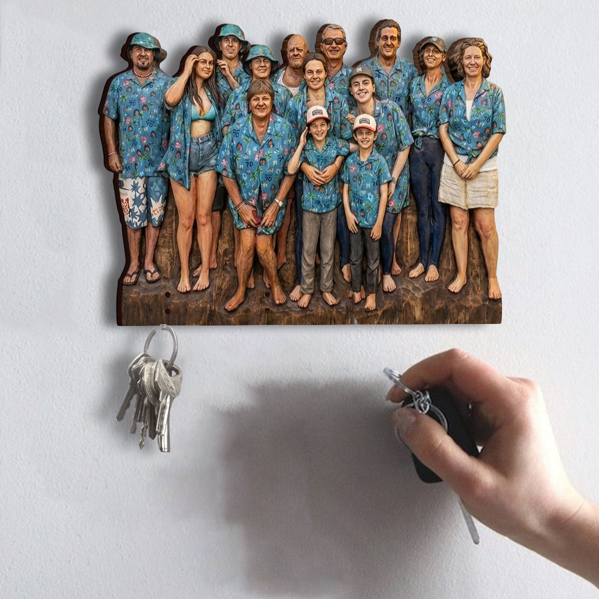 Custom From Any Photo - Personalized Family Custom Shaped Hanging Rack