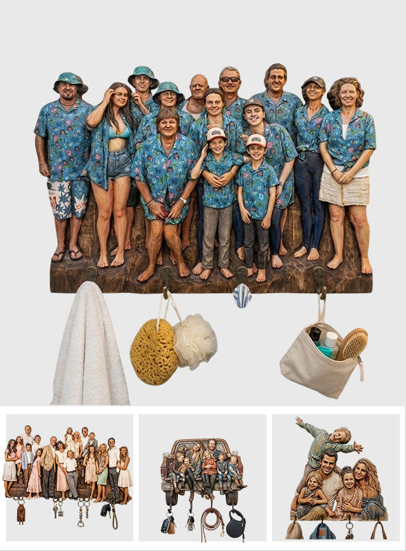 Custom From Any Photo - Personalized Family Custom Shaped Hanging Rack