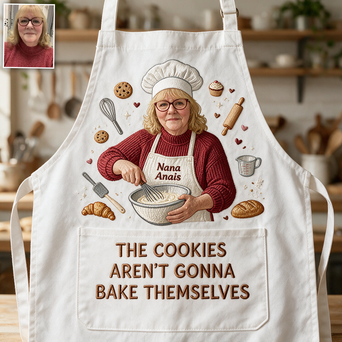Funny Cooking Are Not Gonna Bake Themselves Apron - Personalized Baking Apron With Pockets