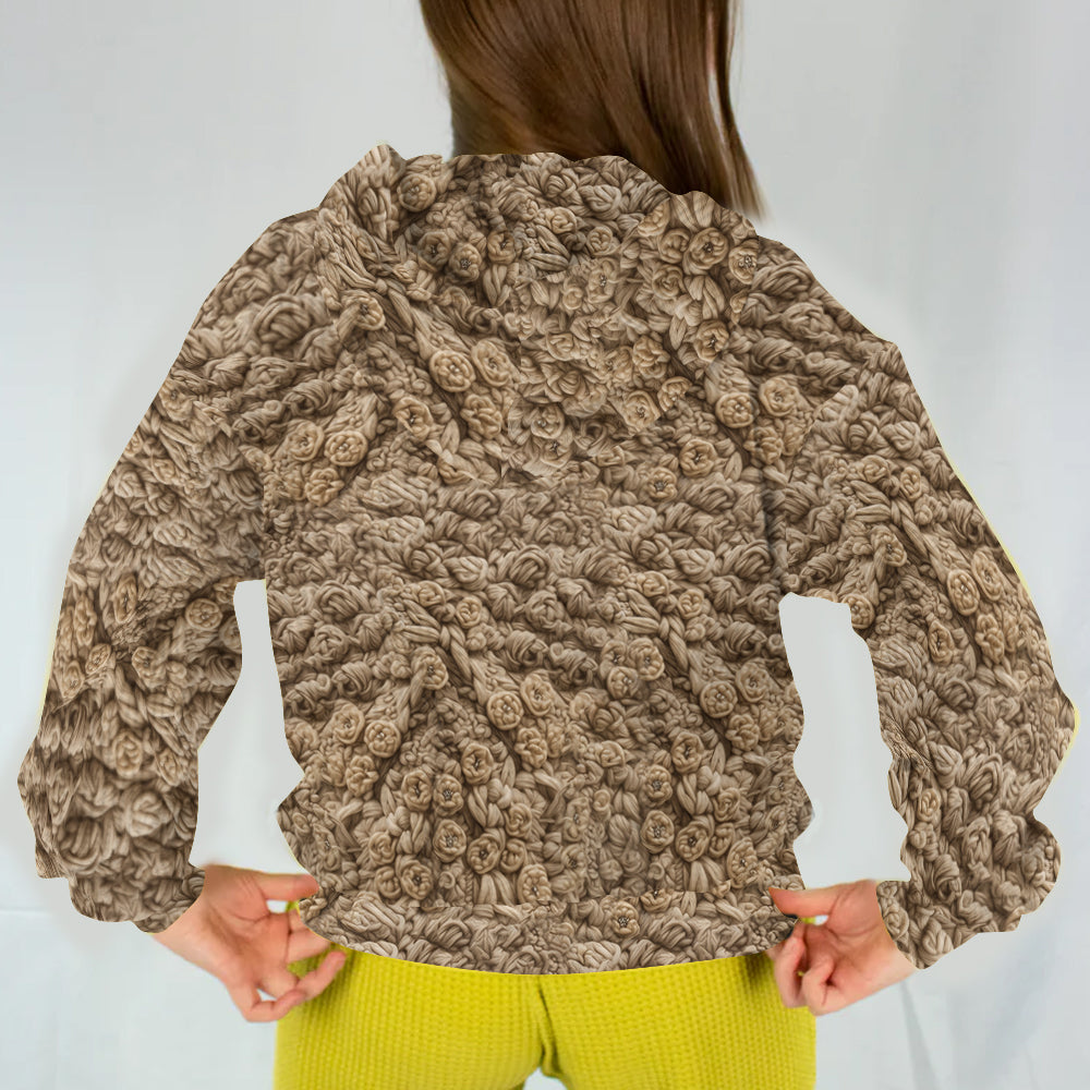 The Holy Family - Christian Waffle Hoodie