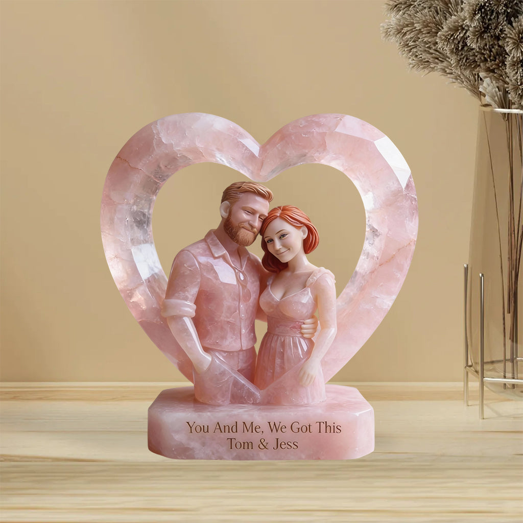 We Got This, Photo Personalized - Personalized Couple Custom Shaped Acrylic Plaque