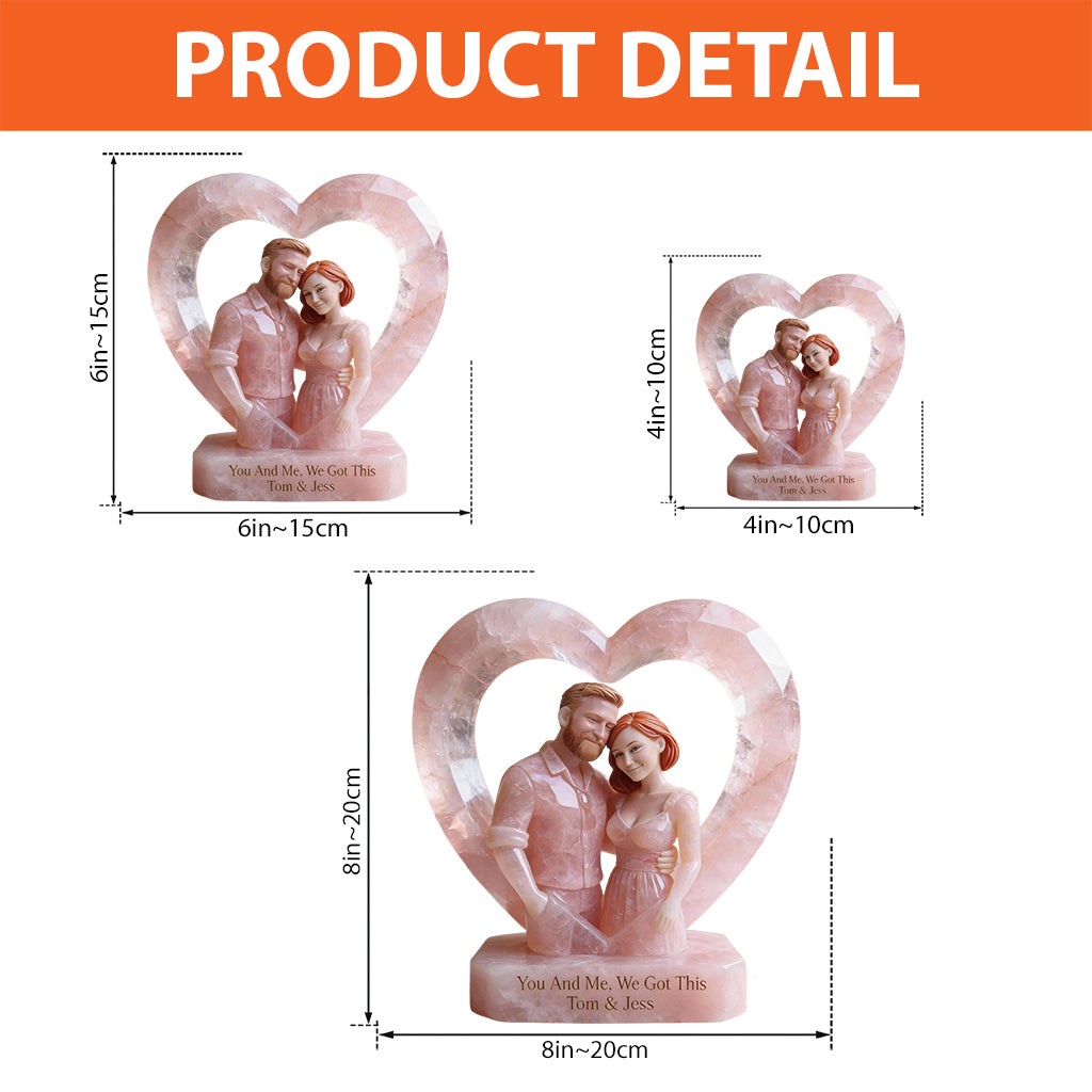 We Got This, Photo Personalized - Personalized Couple Custom Shaped Acrylic Plaque