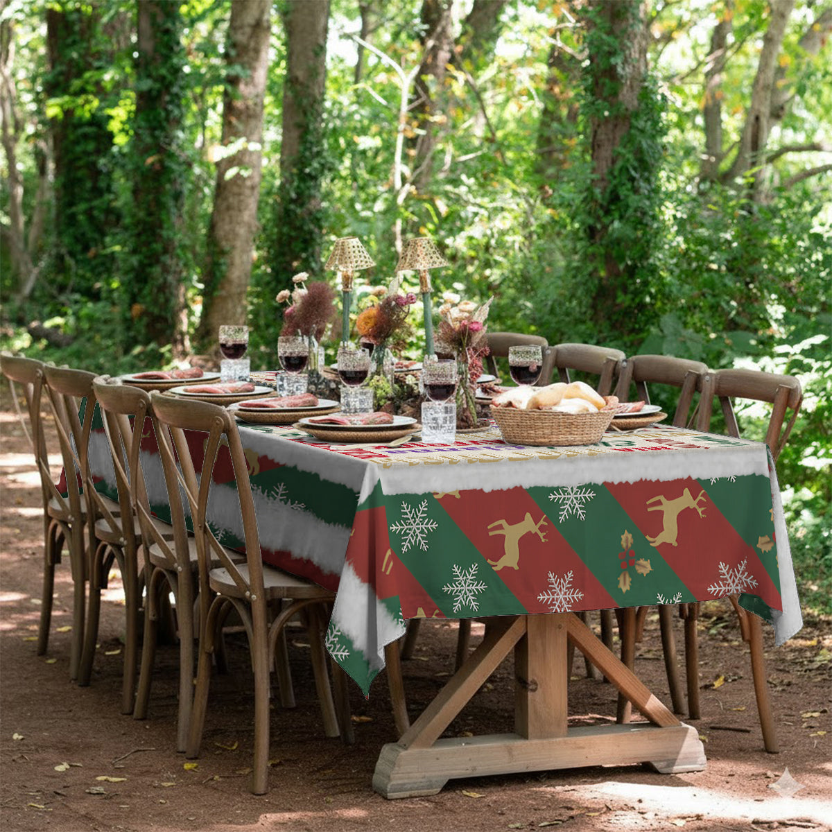 Happy Family - Personalized Family Table Cloth Cover