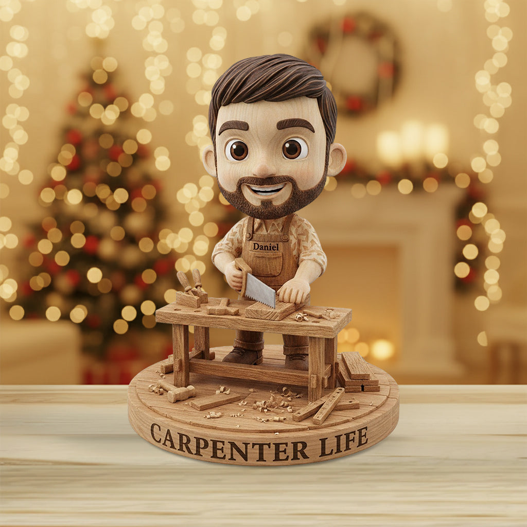 Gift For Carpenters - Personalized Carpentry Custom Shaped Acrylic Plaque