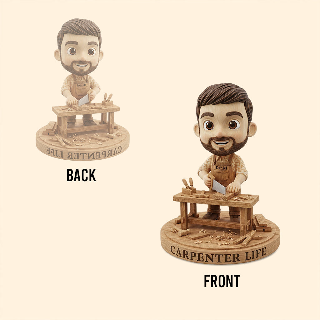 Gift For Carpenters - Personalized Carpentry Custom Shaped Acrylic Plaque