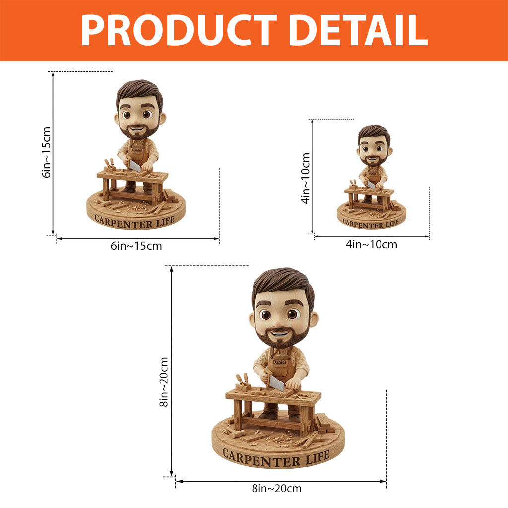 Gift For Carpenters - Personalized Carpentry Custom Shaped Acrylic Plaque