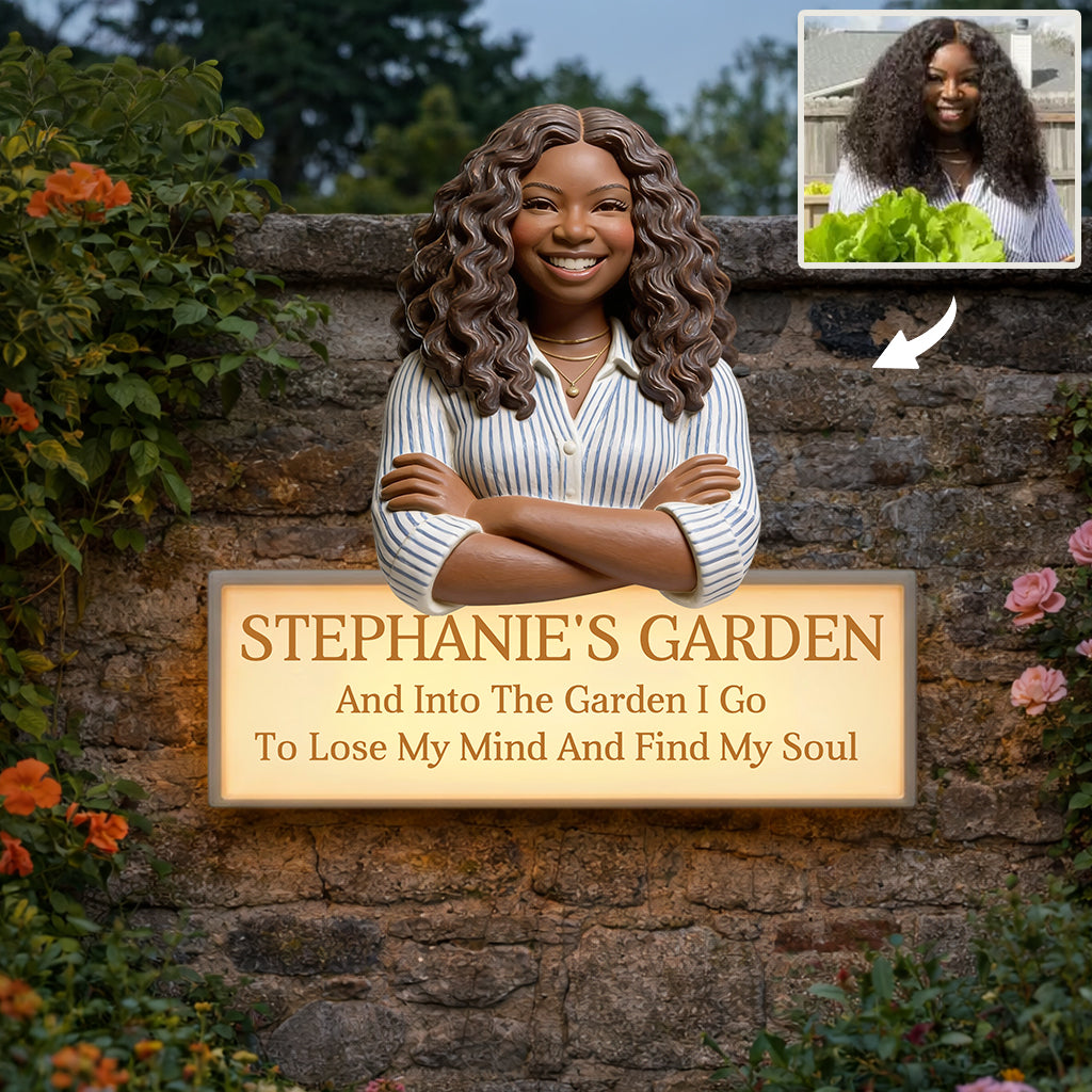 Individuell gestaltbar nach Foto – Personalisierte LED-Gartenleuchte aus Acryl