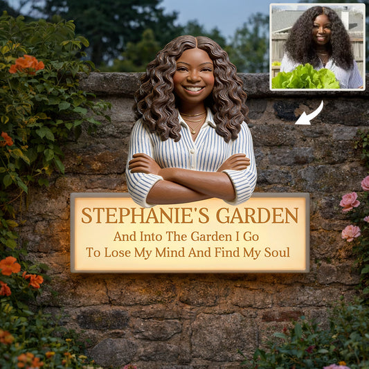 Individuell gestaltbar nach Foto – Personalisierte LED-Gartenleuchte aus Acryl