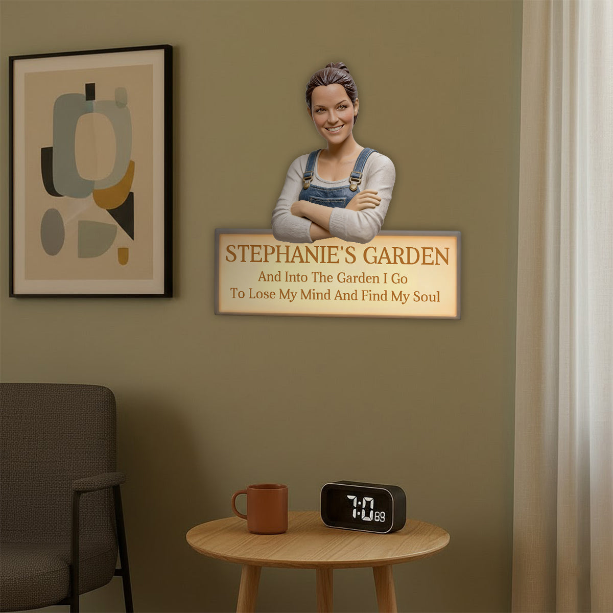 Individuell gestaltbar nach Foto – Personalisierte LED-Gartenleuchte aus Acryl